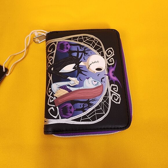 Loungefly The Nightmare Before Christmas Jack & Sally Pumpkin Frame Wallet NEW - Picture 9 of 12